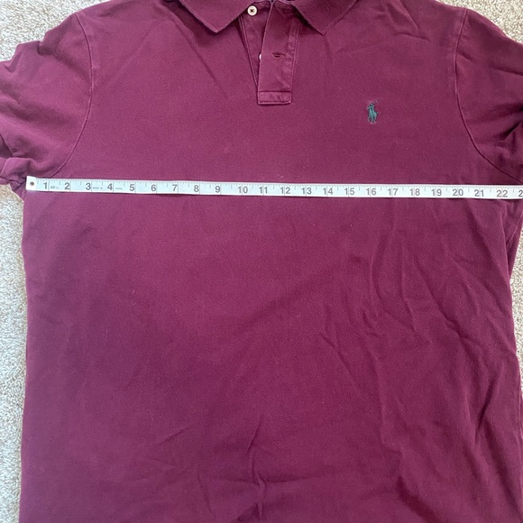 NWOT Maroon Polo Ralph Lauren Custom Slim Fit Polo - Picture 3 of 6